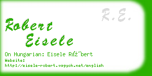 robert eisele business card